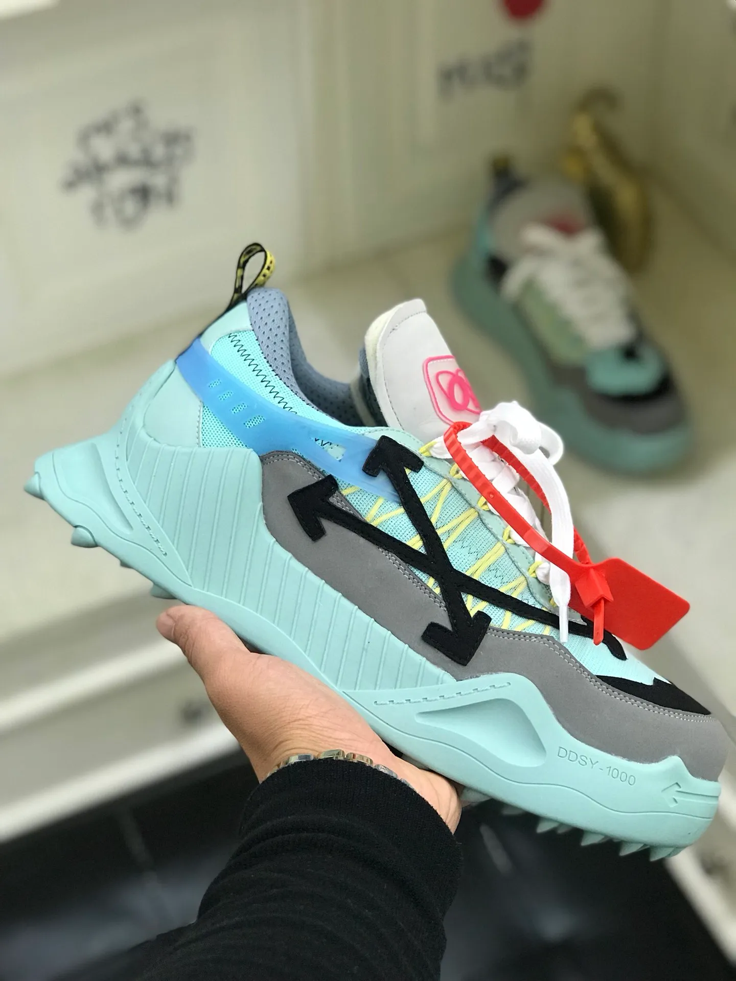 Men's shoes 💰480🌼【New style】OFF - high-end boutique. [OFF-WHITE 1Birth information and the word AIR are displayed on both sides of the shoe, and OFF-WHITE's iconic details can be seen on the sole and insole. You can choose a pair if you like the style. Code 38-44 (45 can be customized)